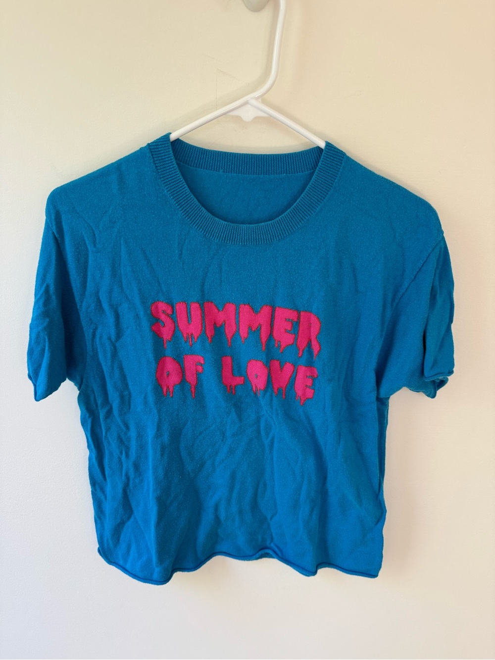 Summer of Love  Graphic short sleeve sweater tee